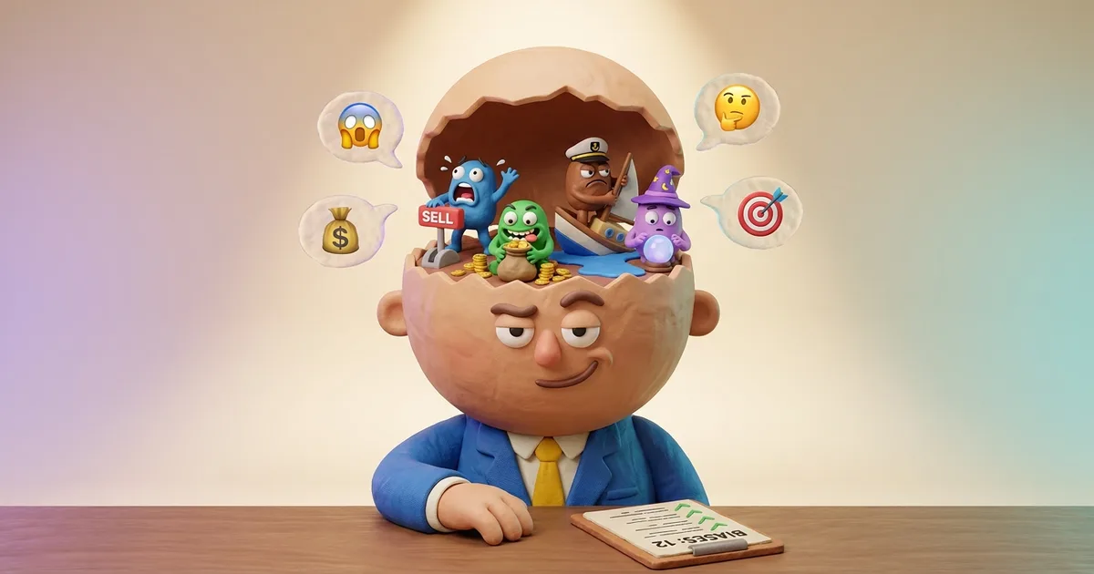 Why You Are Your Own Worst Enemy: 12 Behavioral Biases That Cost Retail Traders Everything