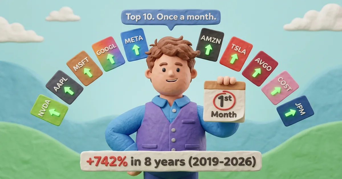 The Alpha Hunter: 10 US Stocks, Once a Month, +742% in Backtest