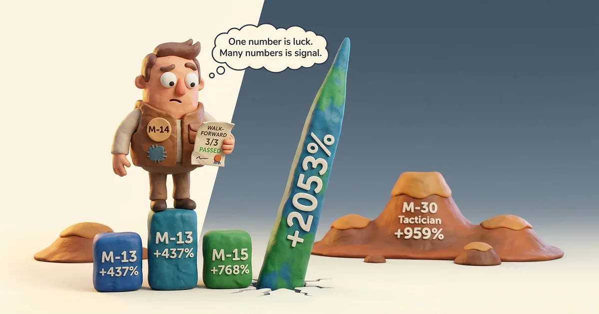 The Sharpshooter Post-Mortem: When 3/3 Walk-Forward Isn't Enough