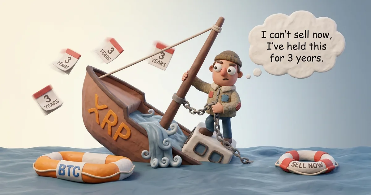 Sunk Cost: 3 Years of XRP and the Most Expensive Feelings in Crypto