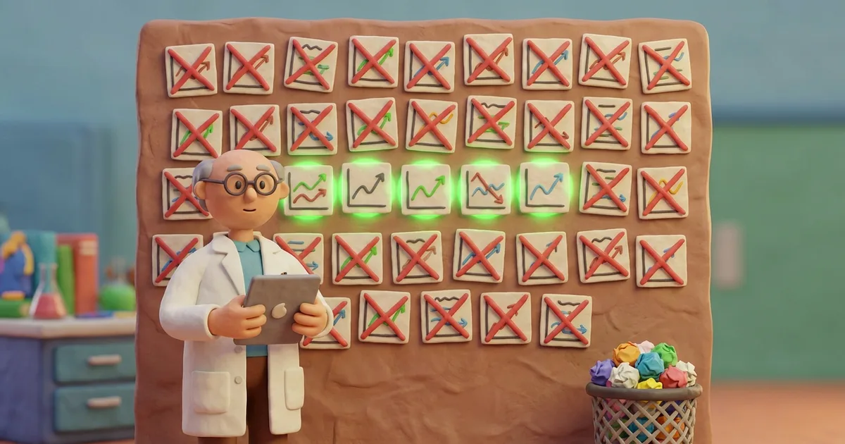 Trading Strategies Reality Check: 200 Tested, 195 Were Garbage